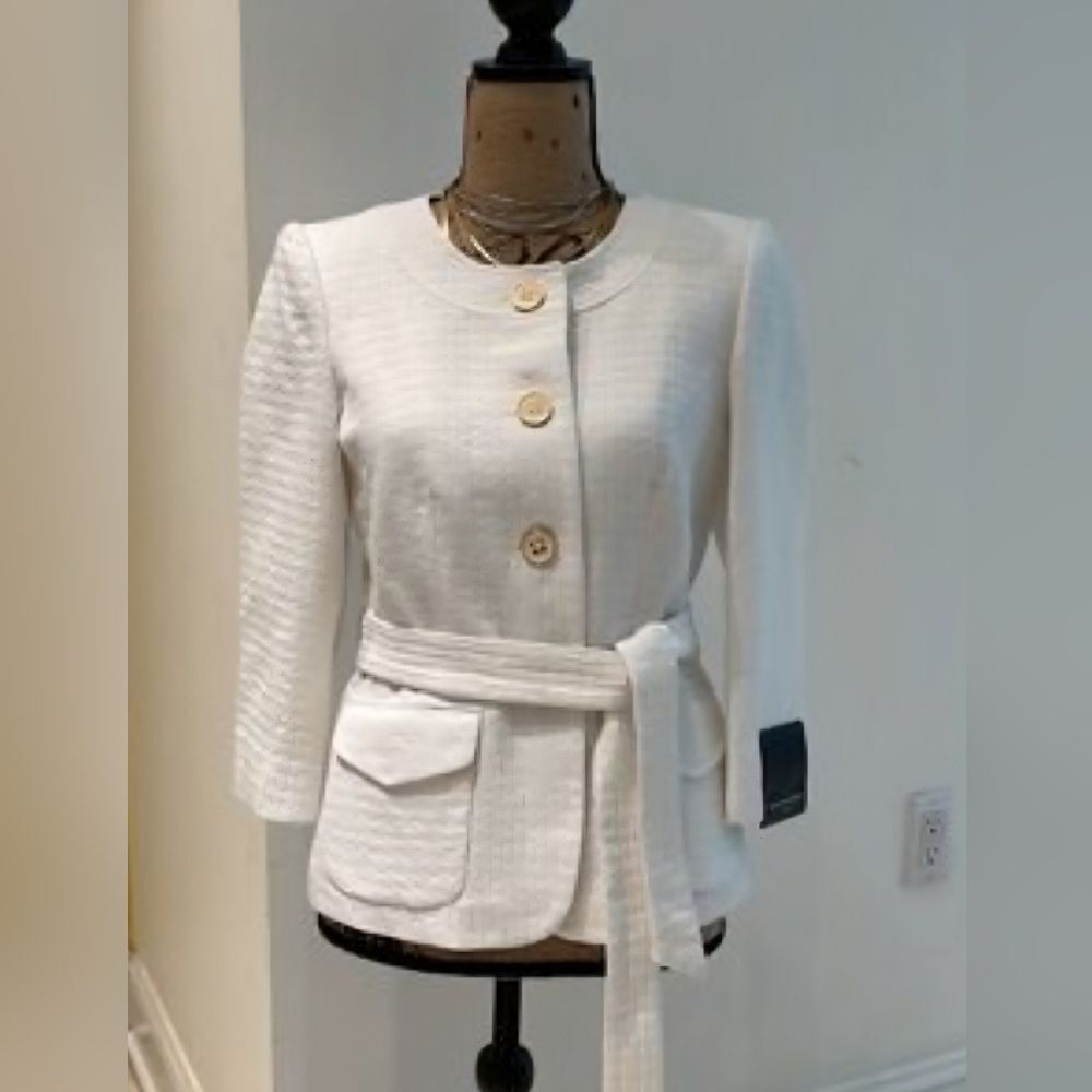 Banana Republic Jacket Classic Chic Light Academia Quiet Luxe Y2K Size 10